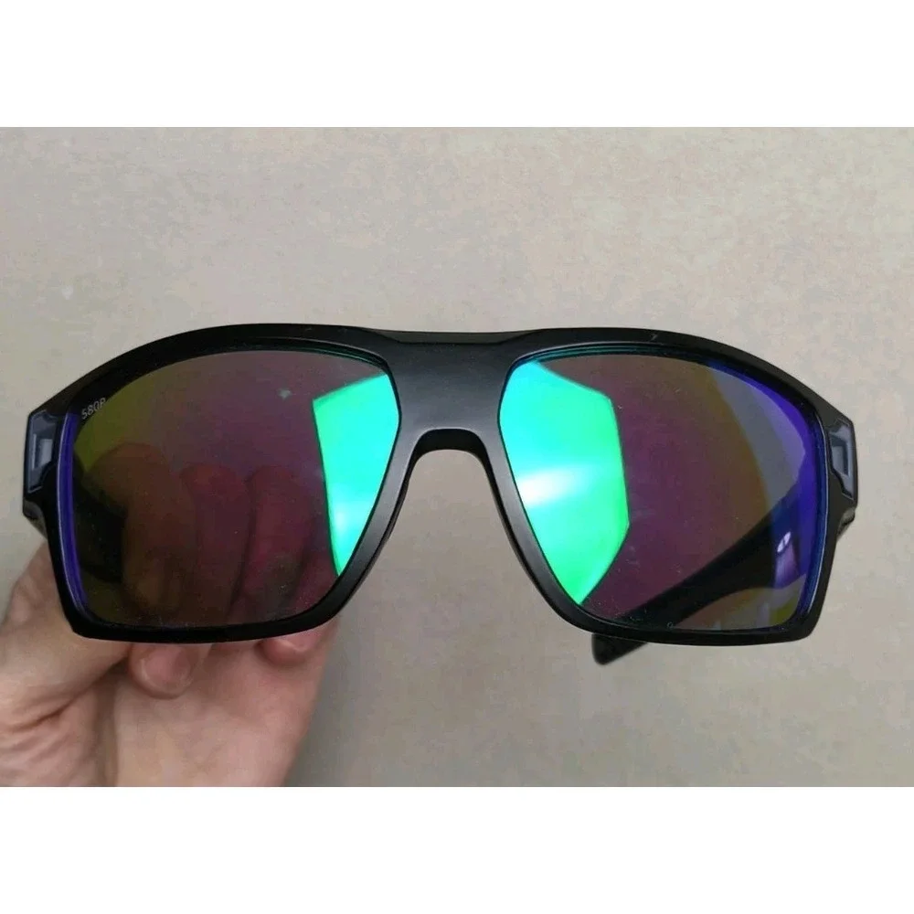 Costa Del Mar Diego‎ 580P Polarized Sunglasses Black Blue Mirror